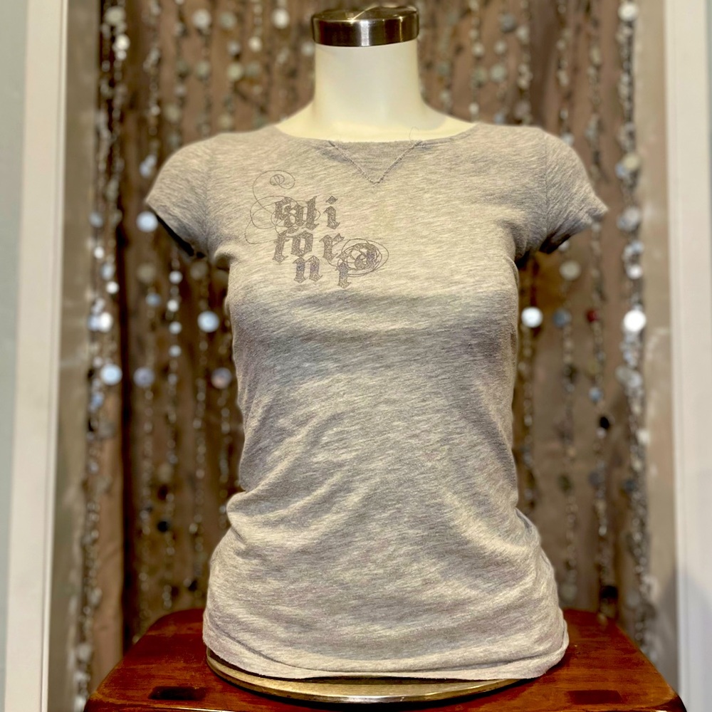 Modern Vintage Hollister Grey Tshirt SMALL